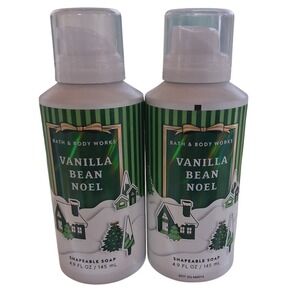 Bath & Body Works LIMITED Seasonal Vanilla Bean Noel Women's 2pcs Shapeable Soap